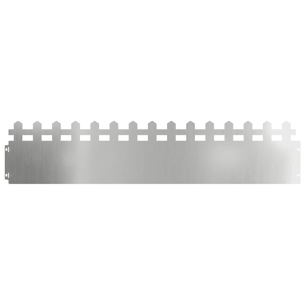 Vidaxl bordures de pelouse 20 pcs argent 103 x 0,05 x 22 cm
