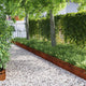 Vidaxl bordures de pelouse 10 pcs rouillé 103 x 0,05 x 22 cm acier corten