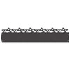 Vidaxl bordures de pelouse 30 pcs noir 103 x 0,05 x 22 cm acier