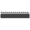 Vidaxl bordures de pelouse 20 pcs noir 103 x 0,05 x 22 cm acier