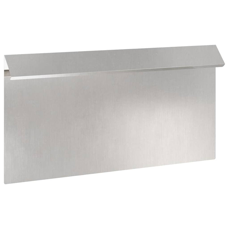Vidaxx portail escargot argent 50 x 3,5 x 25 cm en acier inoxydable