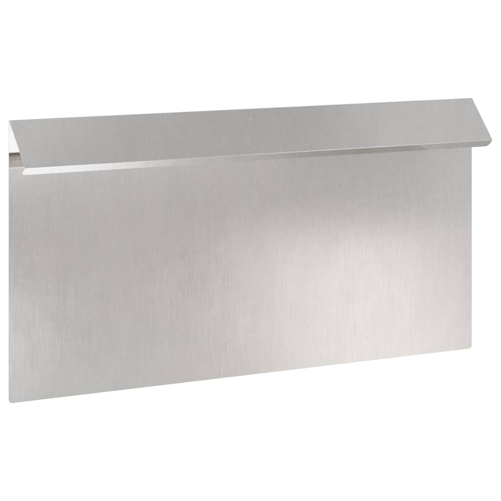 Vidaxl barrière escargot 16 pcs argent 50 x 3,5 x 25 cm acier inoxydable