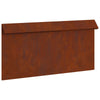 Vidaxl portail escargot rouillé 50 x 3,5 x 25 cm acier corten