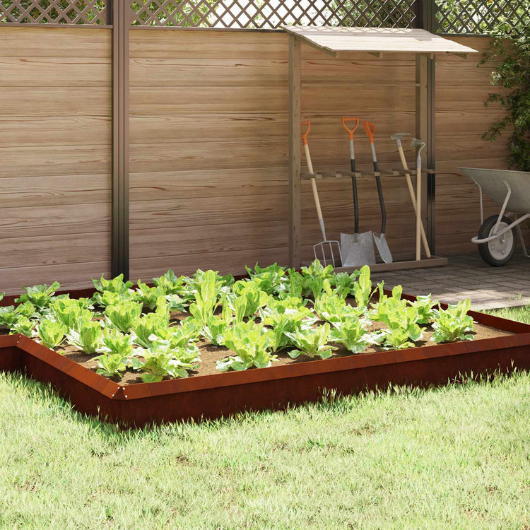 Vidaxl portail escargot 4 pcs rouillé 50 x 3,5 x 25 cm acier corten