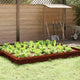 Vidaxl portail escargot 4 pcs rouillé 50 x 3,5 x 25 cm acier corten