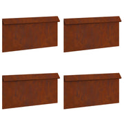 Vidaxl portail escargot 4 pcs rouillé 50 x 3,5 x 25 cm acier corten - afbeelding 2