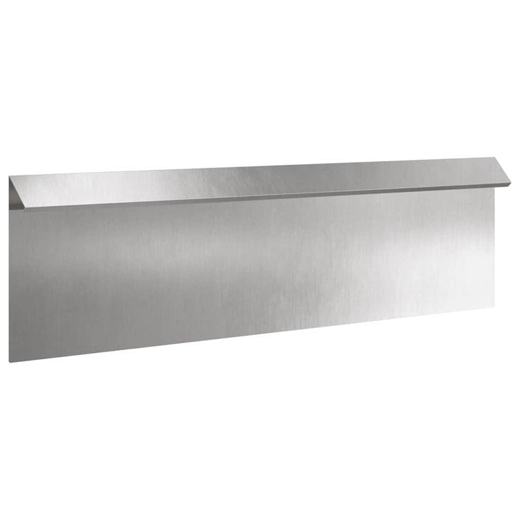 Vidaxx portail escargot 16 pcs argent 100 x 3,5 x 25 cm acier inoxydable