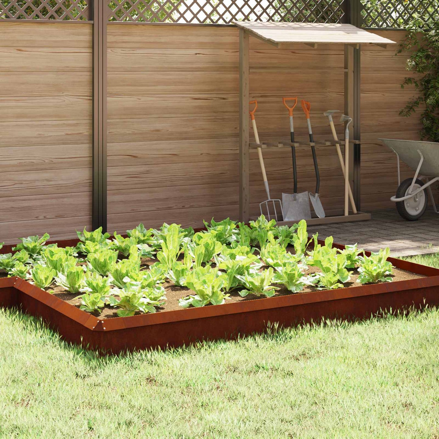 Vidaxl portail escargot rouillé 100 x 3,5 x 25 cm acier corten