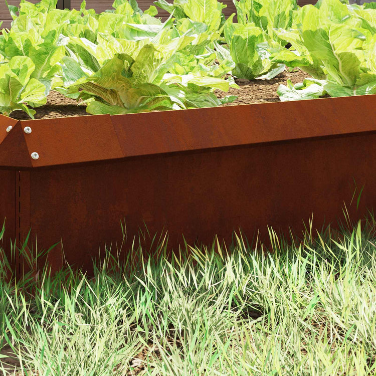 Vidaxl portail escargot rouillé 100 x 3,5 x 25 cm acier corten