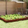 Vidaxl portail escargot 16 pcs rouillé 100 x 3,5 x 25 cm acier corten