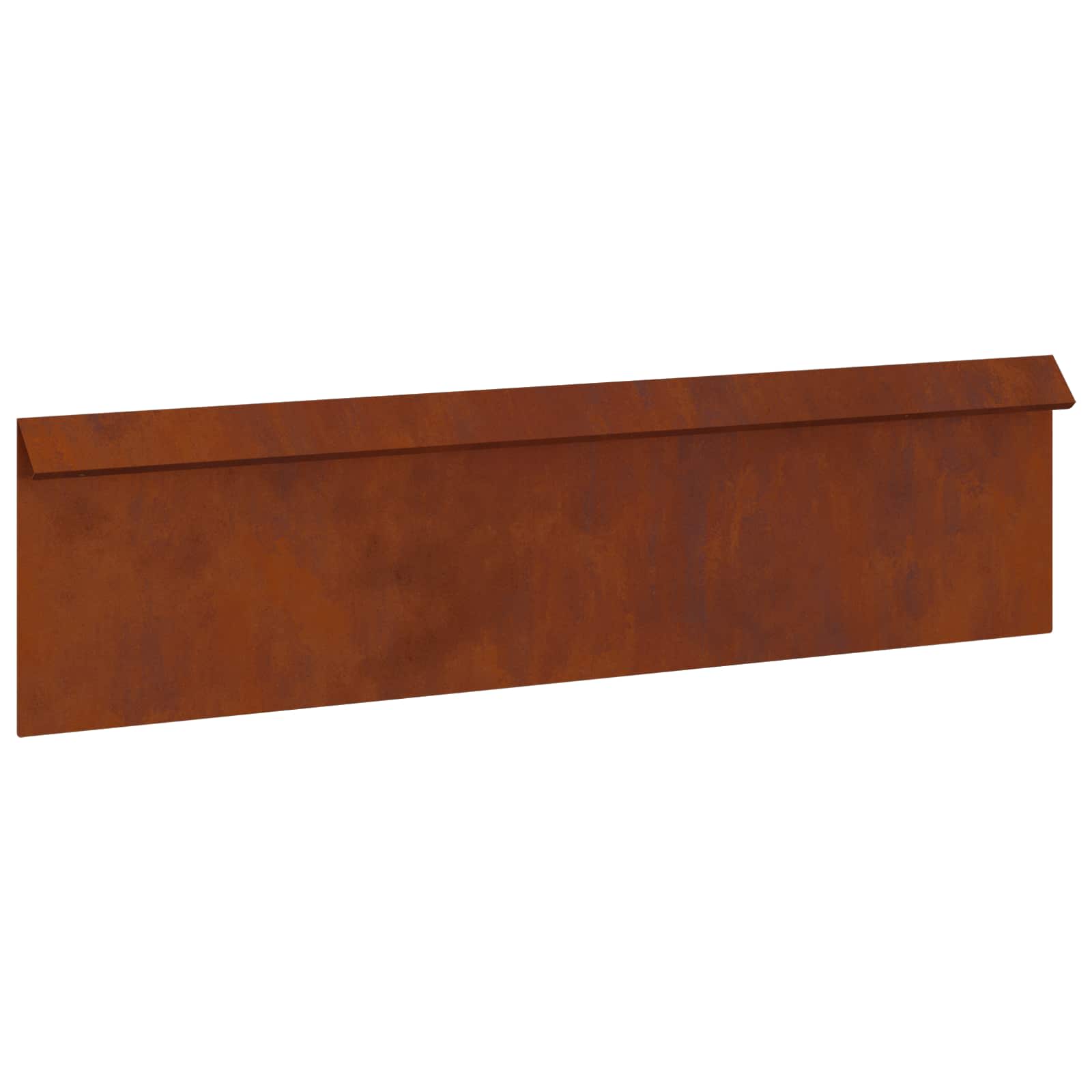 Vidaxl portail escargot 16 pcs rouillé 100 x 3,5 x 25 cm acier corten