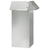 Vidaxl portail escargot argent 13,5 x 13,5 x 25 cm acier galvanisé