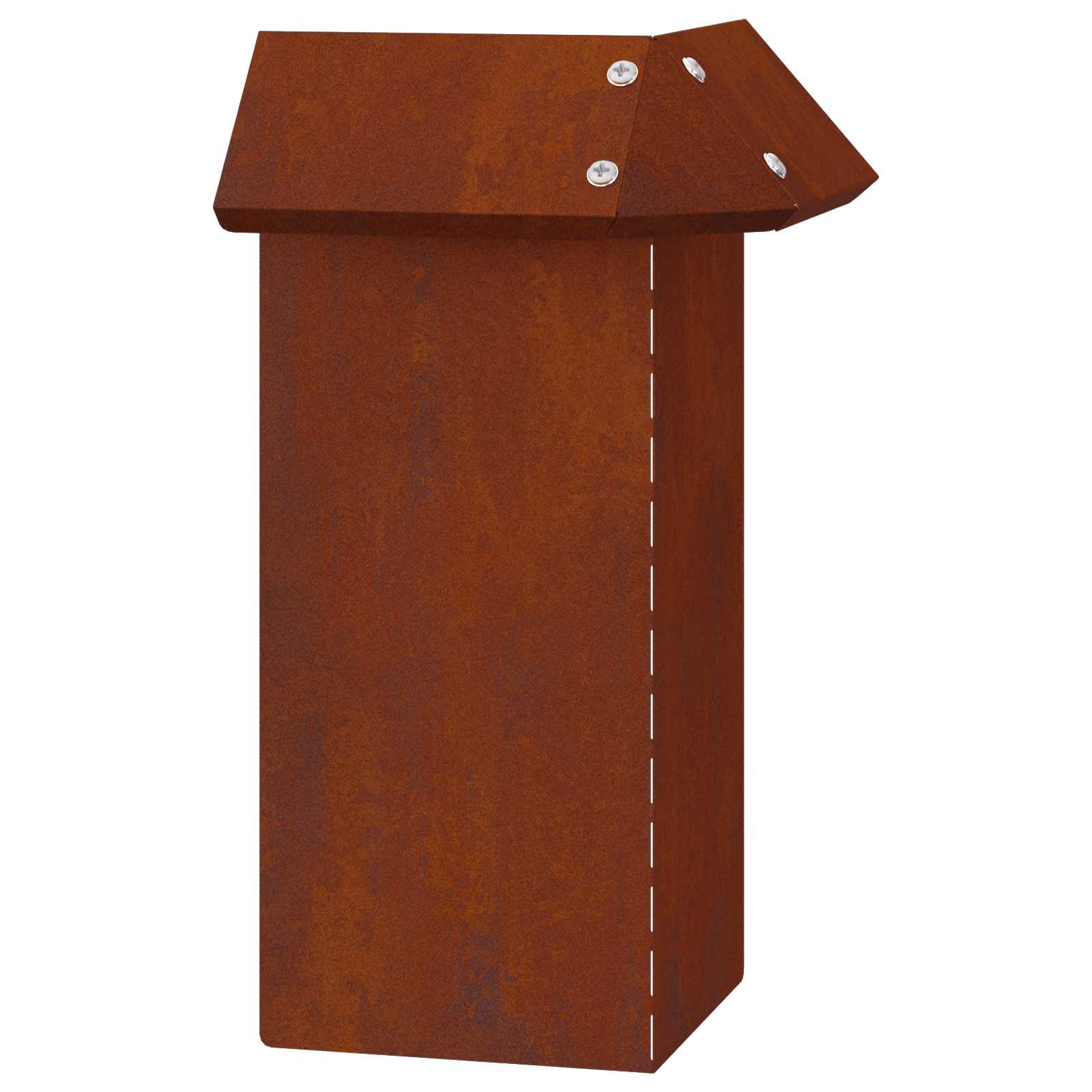 Vidaxl portail escargot rouillé 13,5 x 13,5 x 25 cm acier corten