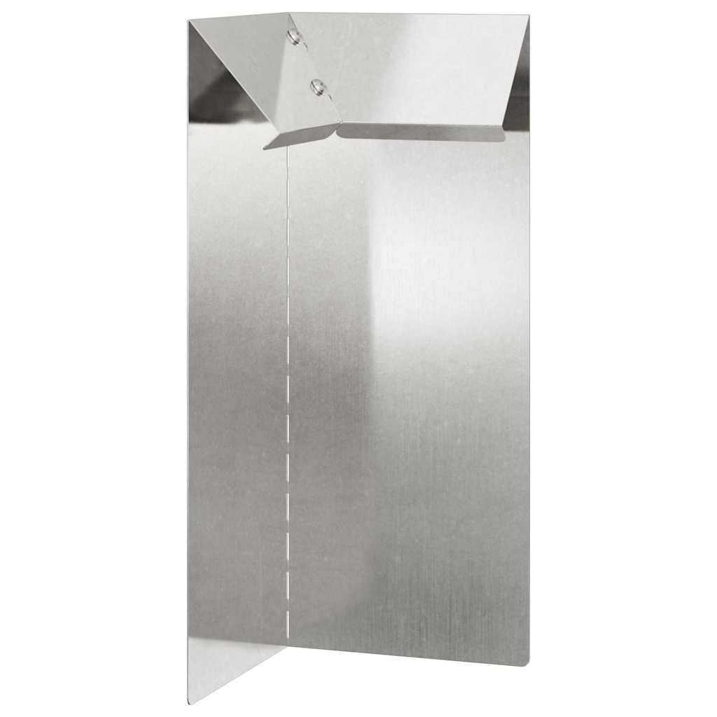 Vidaxx portail escargot argent 10 x 10 x 25 cm en acier inoxydable