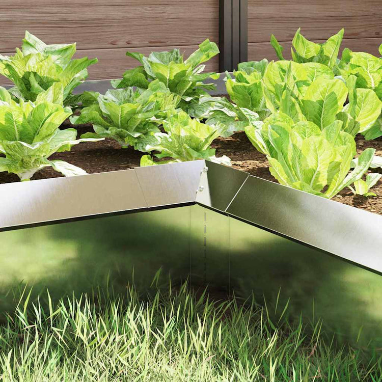 Vidaxx portail escargot 4 pcs argent 10 x 10 x 25 cm acier inoxydable