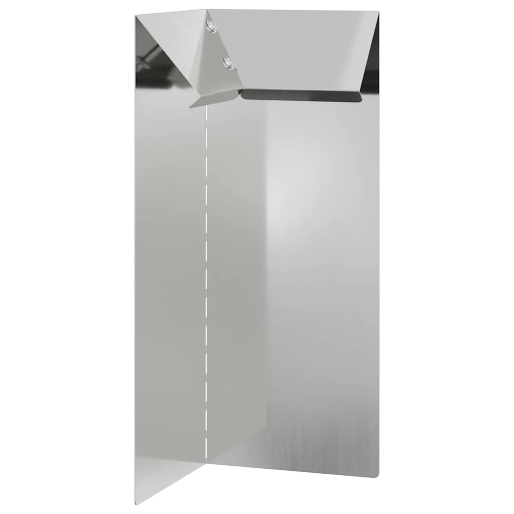 Vidaxx portail escargot argent 10 x 10 x 25 cm en acier galvanisé