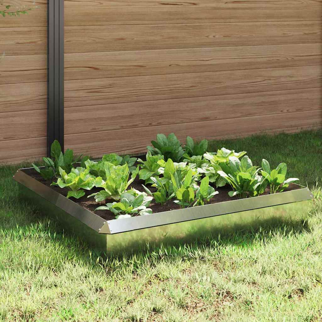 Vidaxl clôtures anti-escargots 8 pcs acier galvanisé argent