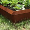 Vidaxl clôtures anti-escargots 8 pcs acier corten rouillé