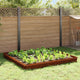 Vidaxl clôtures anti-escargots 12 pcs acier corten rouillé