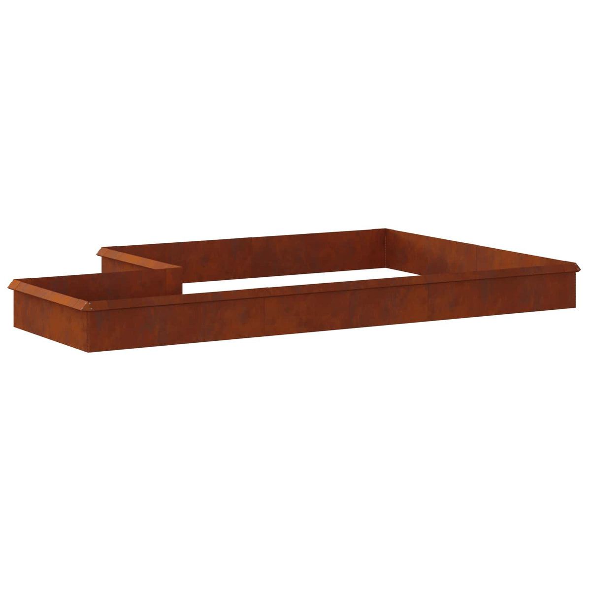 Vidaxl clôtures anti-escargots 16 pcs acier corten rouillé
