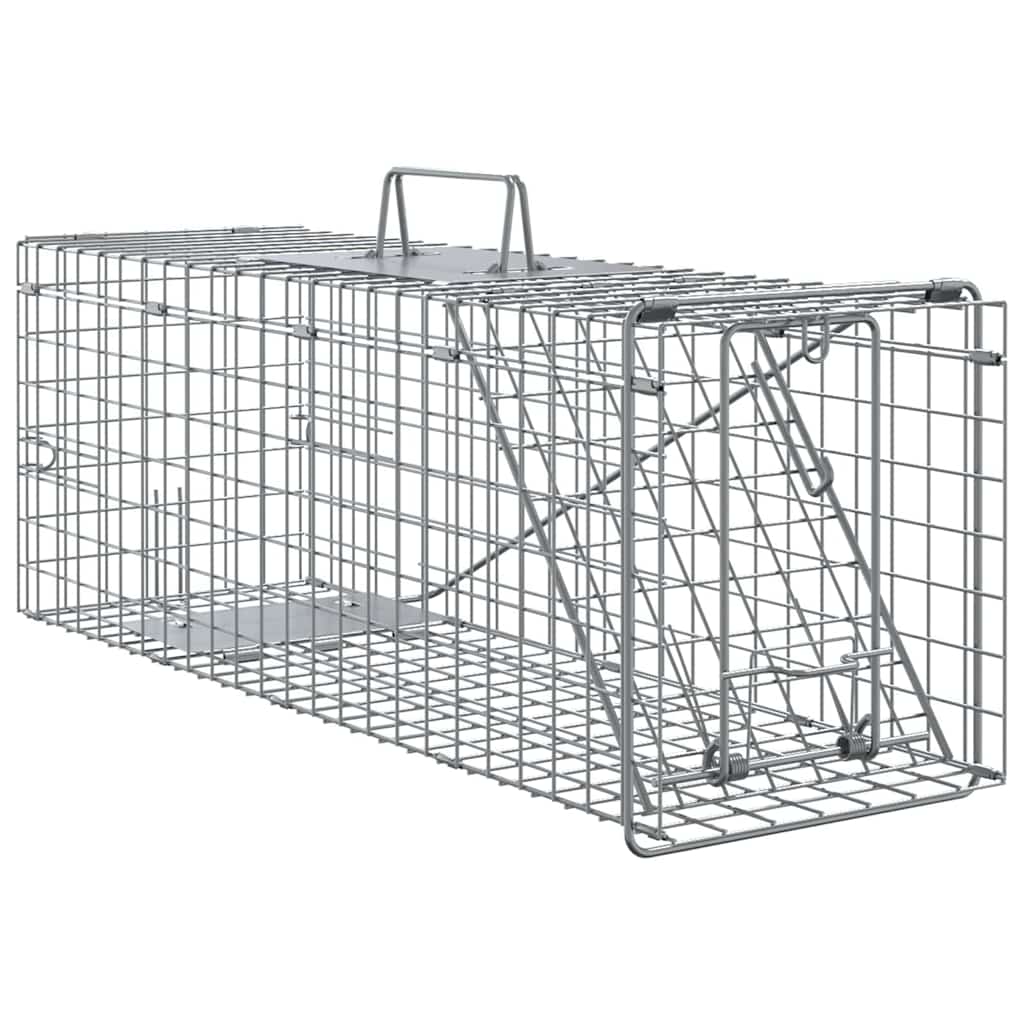 Vidaxl pièges à animaux anthracite 61 x 20 x 21,5 cm acier