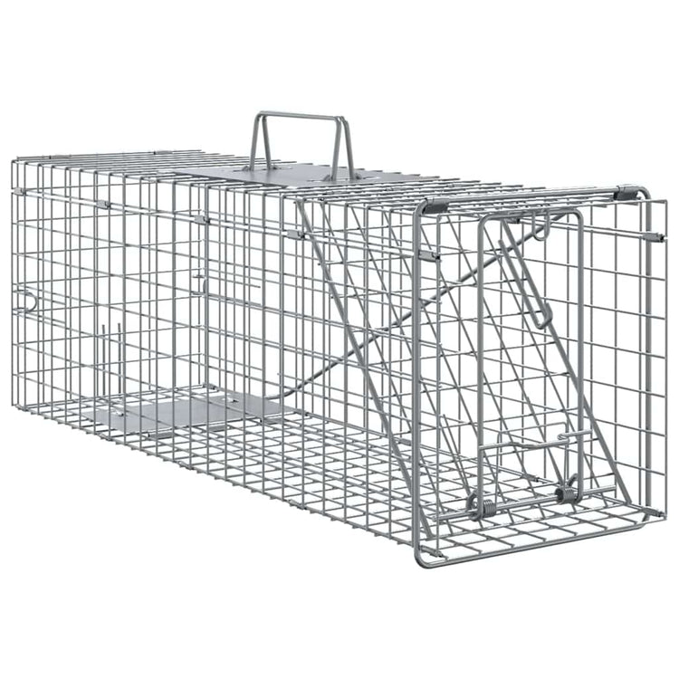 Vidaxl pièges à animaux anthracite 61 x 20 x 21,5 cm acier
