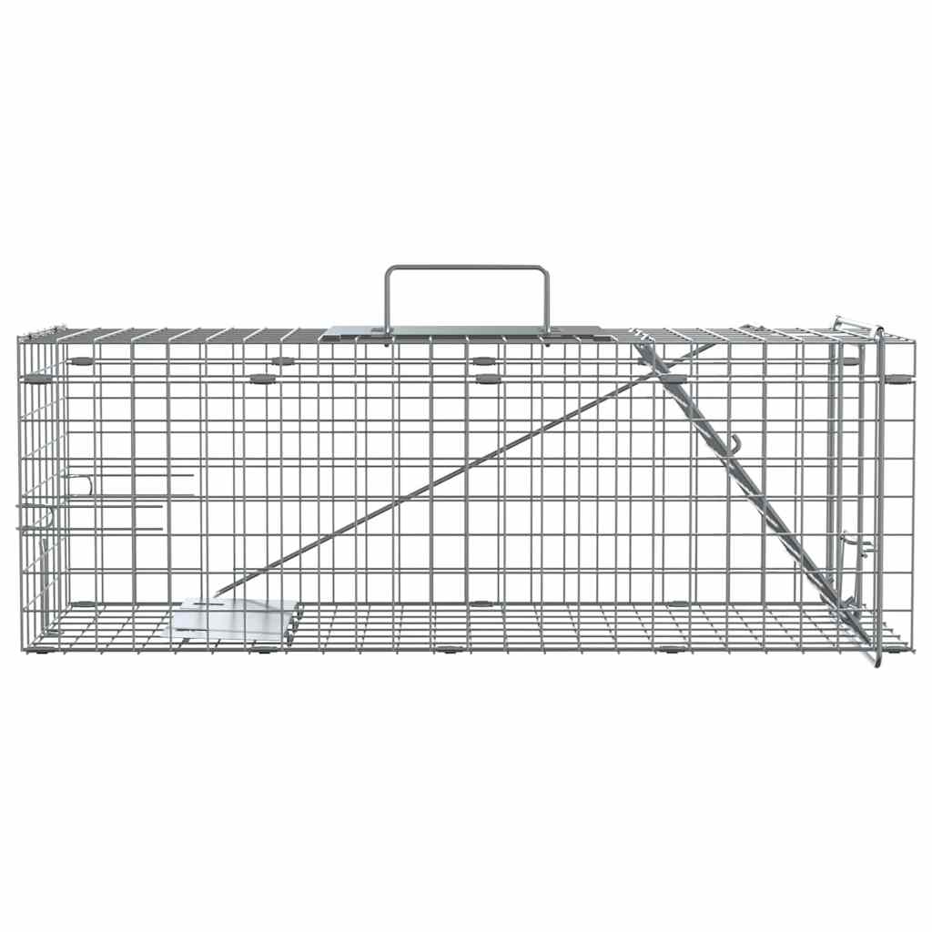 Vidaxl pièges à animaux anthracite 61 x 20 x 21,5 cm acier