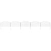 Vidaxl clôture d'étang set 5 pcs vert 100 x 50 cm acier