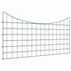 Vidaxl clôture d'étang set 5 pcs vert 100 x 50 cm acier