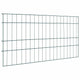 Vidaxl clôture d'étang set 5 pcs vert 100 x 50 cm acier