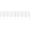 Vidaxl clôture d'étang set 8 pcs vert 50 x 80 cm acier