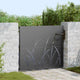 VidaXL portail de jardin avec serrure noir 85 x 100 cm acier thermolaqué