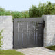 VidaXL portail de jardin avec serrure noir 85 x 175 cm acier thermolaqué