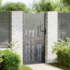 VidaXL portail de jardin avec serrure noir 85 x 100 cm acier thermolaqué