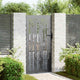 VidaXL portail de jardin avec serrure noir 85 x 100 cm acier thermolaqué