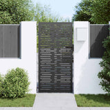 VidaXL portail de jardin avec serrure noir 85 x 175 cm acier thermolaqué - afbeelding 3