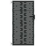 VidaXL portail de jardin avec serrure noir 85 x 175 cm acier thermolaqué - afbeelding 2