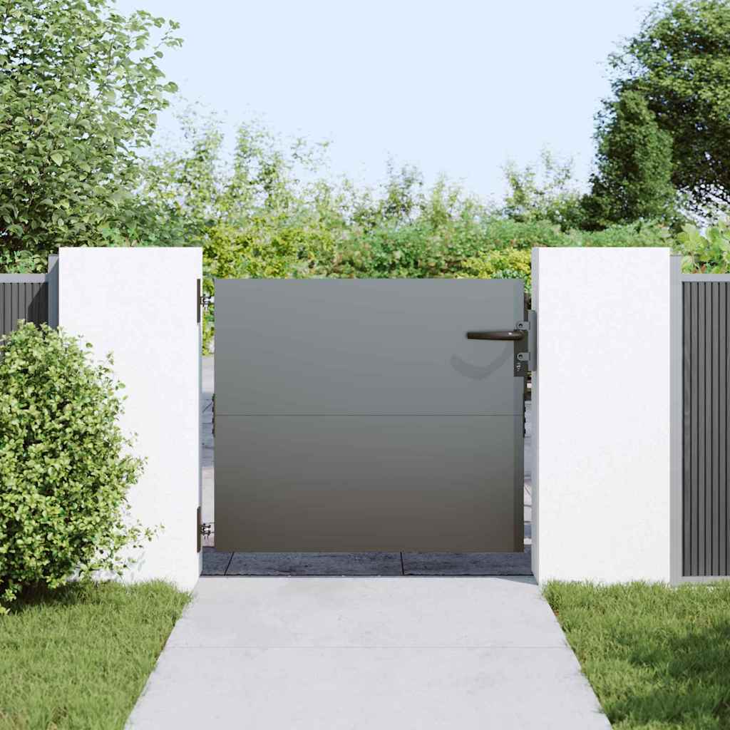 VidaXL portail de jardin avec serrure noir 85 x 100 cm acier thermolaqué