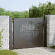 VidaXL portail de jardin avec serrure noir 110 x 105 cm acier thermolaqué