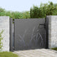 VidaXL portail de jardin avec serrure noir 110 x 105 cm acier thermolaqué