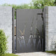 Vidaxxl portail de jardin avec serrure noir 100 x 125 cm acier thermolaqué