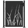 Vidaxxl portail de jardin avec serrure noir 110 x 155 cm acier thermolaqué