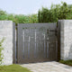 VidaXL portail de jardin avec serrure noir 110 x 105 cm acier thermolaqué