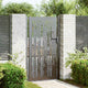 VidaXL portail de jardin avec serrure noir 110 x 180 cm acier thermolaqué