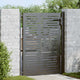 VidaXL portail de jardin avec serrure noir 110 x 130 cm acier thermolaqué