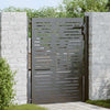 VidaXL portail de jardin avec serrure noir 110 x 155 cm acier thermolaqué