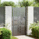 VidaXL portail de jardin avec serrure noir 110 x 180 cm acier thermolaqué