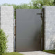 VidaXL portail de jardin avec serrure noir 110 x 155 cm acier thermolaqué