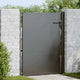 VidaXL portail de jardin avec serrure noir 110 x 130 cm acier thermolaqué