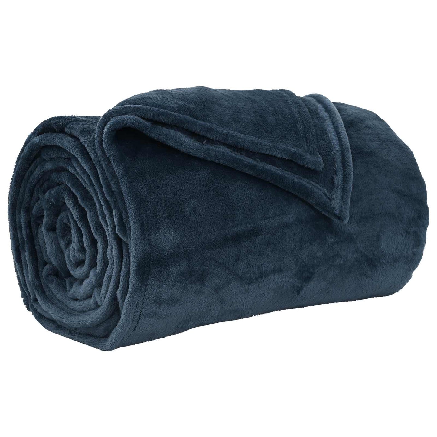 Vidaxx plaid bleu marine 150 x 200 cm polaire